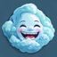 51吃瓜域名导航用户云朵的头像，浅蓝色系清新风格